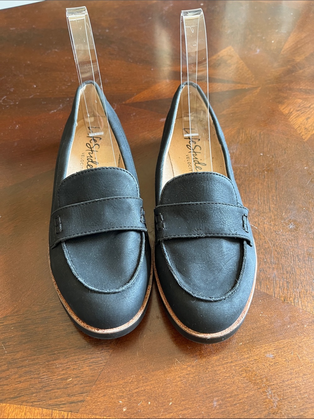 Life Stride Black Slip-On Penny Loafers for Men